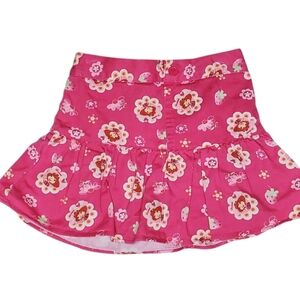 Vintage Strawberry Shortcake Skirt With Shorts Pink Toddler Girls Size 3T